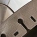 Hermes Birkin 25cm Bag In Tourterelle Clemence Leather GHW