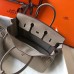 Hermes Birkin 25cm Bag In Tourterelle Clemence Leather GHW