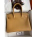 Hermes Birkin 30 Retourne Handmade Bag In Biscuit Clemence Leather