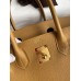 Hermes Birkin 30 Retourne Handmade Bag In Biscuit Clemence Leather