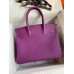 Hermes Birkin 30 Retourne Handmade Bag In Anemone Epsom Calfskin