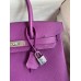 Hermes Birkin 30 Retourne Handmade Bag In Anemone Epsom Calfskin