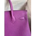 Hermes Birkin 30 Retourne Handmade Bag In Anemone Epsom Calfskin