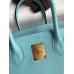 Hermes Birkin 30 Retourne Handmade Bag In Blue Atoll Epsom Calfskin