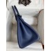 Hermes Birkin 30 Retourne Handmade Bag In Blue Saphir Epsom Calfskin