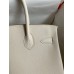 Hermes Birkin 30 Retourne Handmade Bag In Craie Epsom Calfskin