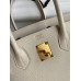 Hermes Birkin 30 Retourne Handmade Bag In Craie Epsom Calfskin