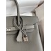 Hermes Birkin 30 Retourne Handmade Bag In Etain Epsom Calfskin