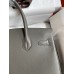 Hermes Birkin 30 Retourne Handmade Bag In Etain Epsom Calfskin