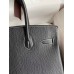 Hermes HSS Birkin 30 Bicolor Bag in Black and Red Chevre Mysore Leather