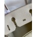 Hermes Birkin 30 Retourne Handmade Bag In Craie Clemence Leather