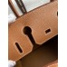 Hermes Birkin 30 Retourne Handmade Bag In Gold Clemence Leather