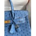 Hermes Birkin 30 Retourne Handmade Bag In Mykonos Ostrich Leather