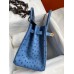 Hermes Birkin 30 Retourne Handmade Bag In Mykonos Ostrich Leather