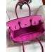Hermes Birkin 30 Retourne Handmade Bag In Magnolia Clemence Leather