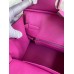 Hermes Birkin 30 Retourne Handmade Bag In Magnolia Clemence Leather
