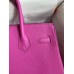 Hermes Birkin 30 Retourne Handmade Bag In Magnolia Clemence Leather