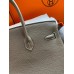 Hermes Birkin 35 Retourne Handmade Bag In Taupe Clemence Leather