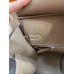Hermes Birkin 35 Retourne Handmade Bag In Taupe Clemence Leather