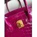 Hermes Birkin 35 Handmade Bag In Rose Scheherazade Crocodile Niloticus Shiny Skin