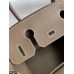 Hermes Birkin 30 Retourne Handmade Bag In Taupe Clemence Leather