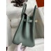 Hermes Birkin 30 Retourne Handmade Bag In Vert Amande Clemence Leather