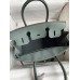 Hermes Birkin 30 Retourne Handmade Bag In Vert Amande Clemence Leather