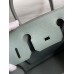 Hermes Birkin 30 Retourne Handmade Bag In Vert Amande Clemence Leather