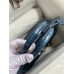 Hermes Birkin 30 Handmade Bag In Blue Tempete Crocodile Niloticus Shiny Skin