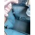 Hermes Birkin 30 Handmade Bag In Blue Tempete Crocodile Niloticus Shiny Skin