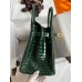 Hermes Birkin 30 Handmade Bag In Green Crocodile Porosus Shiny Skin