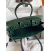 Hermes Birkin 30 Handmade Bag In Green Crocodile Porosus Shiny Skin