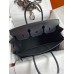 Hermes Birkin 35 Retourne Handmade Bag In Black Box Calfskin