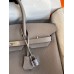 Hermes Birkin 35 Retourne Handmade Bag In Gris Asphalt Clemence Leather