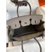 Hermes Birkin 35 Retourne Handmade Bag In Gris Asphalt Clemence Leather