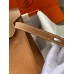 Hermes Birkin 35 Retourne Handmade Bag In Gold Clemence Leather