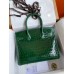Hermes Birkin 30 Handmade Bag In Malachite Crocodile Niloticus Shiny Skin