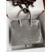 Hermes Birkin 30 Handmade Bag In Tourterelle Crocodile Niloticus Shiny Skin