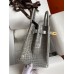 Hermes Birkin 30 Handmade Bag In Tourterelle Crocodile Niloticus Shiny Skin