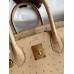 Hermes Birkin 30 Retourne Handmade Bag In Chai Ostrich Leather