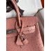 Hermes Birkin 30 Retourne Handmade Bag In Terre Cuite Ostrich Leather