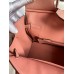 Hermes Birkin 30 Retourne Handmade Bag In Terre Cuite Ostrich Leather