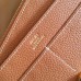 Hermes Dogon Duo Wallet In Gold Clemence Leather