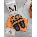 Hermes Womens Chypre Sandals In Brown Calfskin