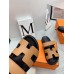 Hermes Womens Chypre Sandals In Brown Calfskin