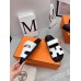 Hermes Womens Chypre Sandals In White Calfskin