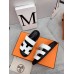 Hermes Womens Chypre Sandals In White Calfskin