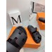 Hermes Womens Chypre Sandals In Black Epsom Calfskin