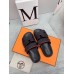 Hermes Womens Chypre Sandals In Black Epsom Calfskin
