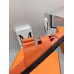 Hermes Womens Chypre Sandals In Orange Epsom Calfskin